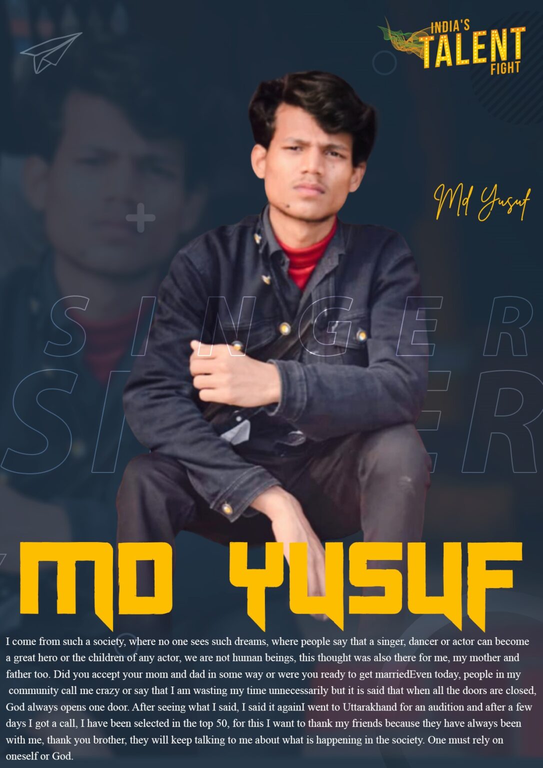 ITF SINGER MD YUSUF ALI PATNA - ITF