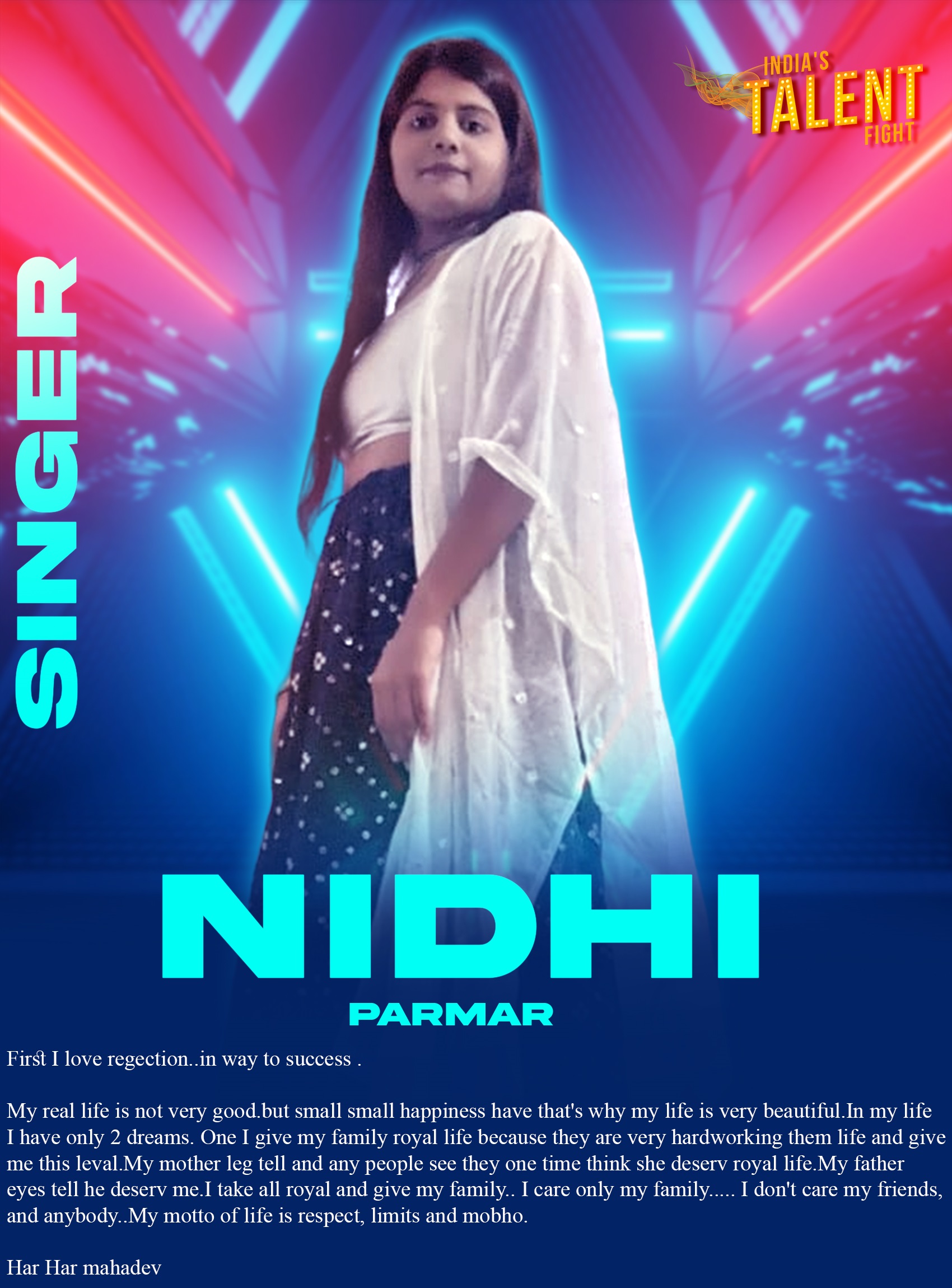 ITF SINGER NIDHI PARMAR SURAT - ITF